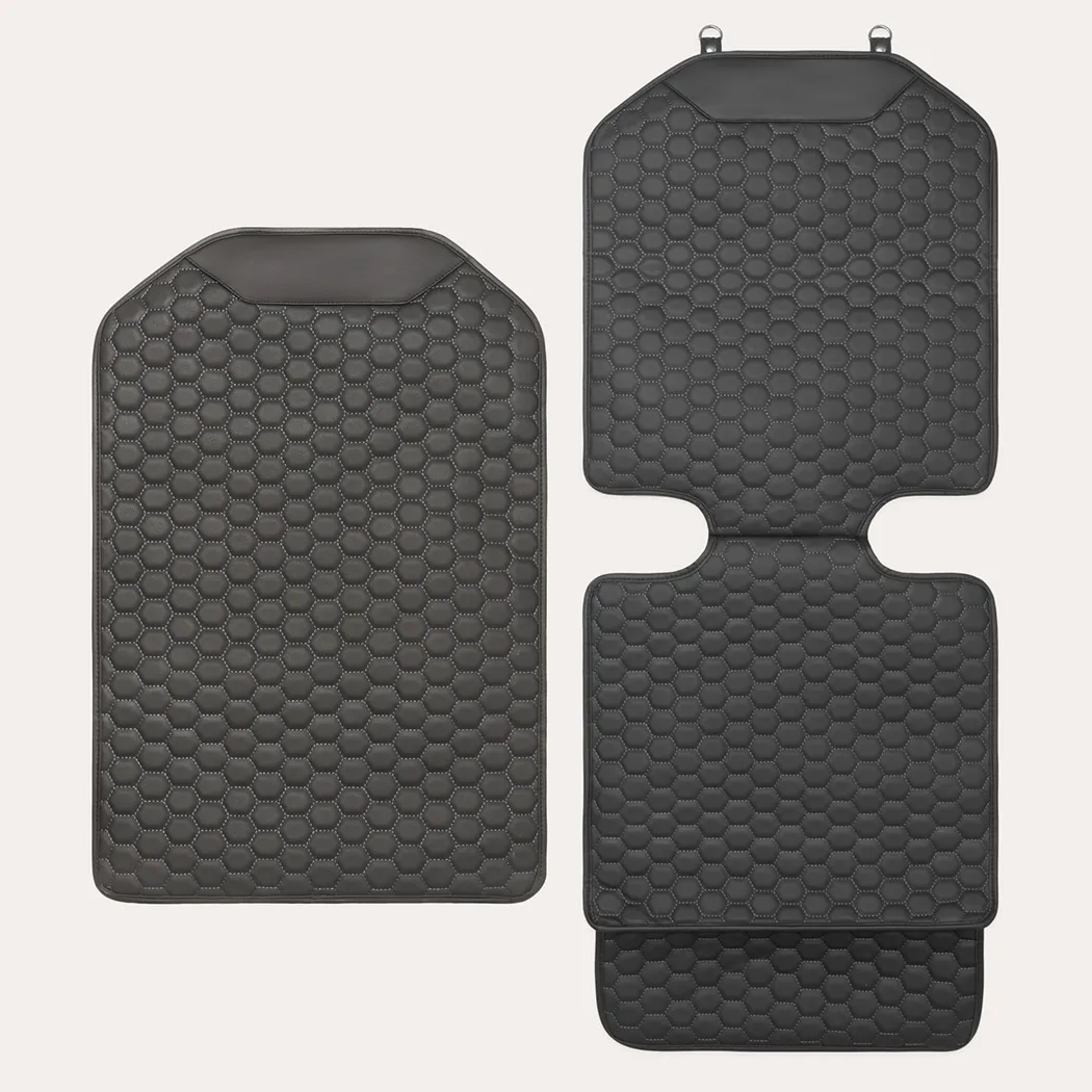 Car Seat Protector Mat Black Hexy Variation 3 –