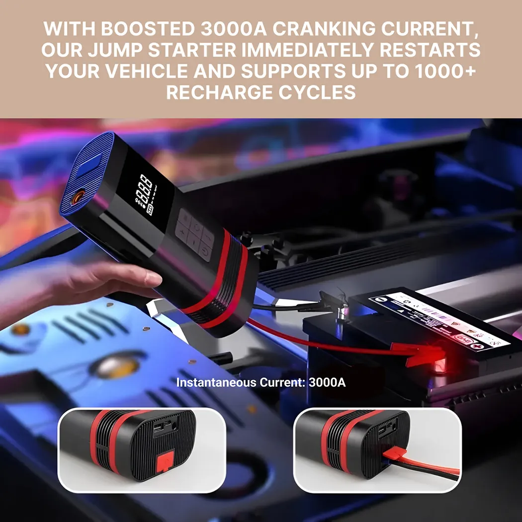 Car Jump Starter With Air Compressor Rescuer Gallery 6