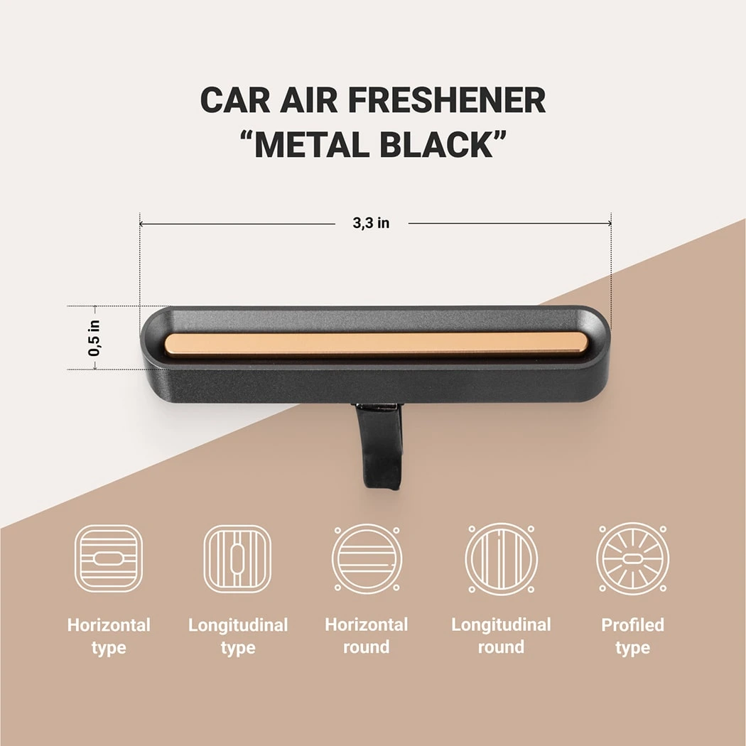 Metal Black Car Air Freshener Scheme Metal Black Car Air Freshener Scheme