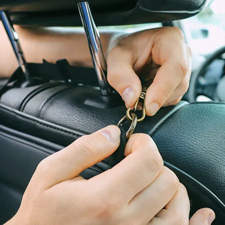 Black Hexy Car Seat Organizer Description 2 Black Hexy Car Seat Organizer Description 2