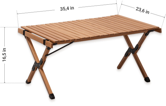 Trektable Camp Table Size Trektable Camp Table Size